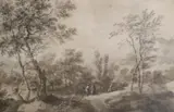 Monochrome by Antoine Visentini, watercolour, sold Dec 2020