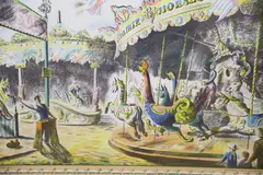 Fairground by Barbara Jones, lithograph, sold Dec 2020