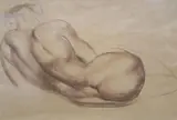 Brown chalk on buff paper by John Skeaping, sculpture, sold Dec 2020