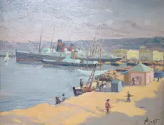 Alger, signed and dated by Paul Nicolai, oil on board, sold Nov 2020
