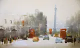 Whitehall by Anthony Raymond Klitz, 1972, oil on canvas, sold Nov 2020