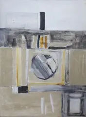 Untitled by Robert Alwyn Hughes, 1961, oil on canvas, sold Nov 2020