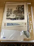 A collection of 11 unframed watercolours and ink and by George W. Ball, ink and watercolour, sold Nov 2020