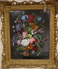 Flower Piece, dated 1974 by Robert Dumont-Smith, 1974, oil on canvas, sold Nov 2020