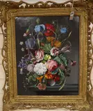 Flower Piece, dated 1974 by Robert Dumont-Smith, 1974, oil on canvas, sold Nov 2020