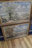 The Downs near Glynde and The road to Firle Beacon by Emerson Groom, oil, sold Nov 2020