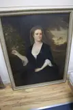 Portrait of Susannah Hedges Edmonds, in the grounds of Hendon Hall, circa 1724, 126 x 100cm CONDITION: Oil on canvas relined within the past 10 by Charles Jervas, Oil on canvas relined within the past, sold Nov 2020
