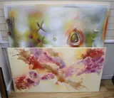Untitled abstract by Tay Dall, 2002, oil on canvas, sold Nov 2020