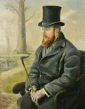 Dreams of yesterday by Eric Charles Jones, 1963, oil on canvas, sold May 2022
