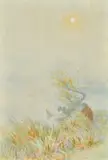 British, An angler at sunrise by George Herbert Jupp, watercolour, sold May 2022