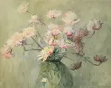 A vase of flowers by Francis Edward James, watercolour, sold May 2022