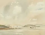 Plymouth' watercolour by Roland Vivian Pitchforth, watercolour, sold May 2022