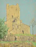 British, A collection of four pastels of Continental scenes by Charles James Kelsey, watercolor, sold May 2022