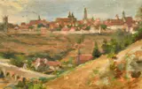 British, a collection of seven oil on panel Italian views, some inscribed, the largest 6.25" x 9.25 by Hugh de Twenebrokes Glazebrook, oil on panel, sold Apr 2022