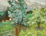 Priory Meadows by John Pawle, oil on board, sold Apr 2022