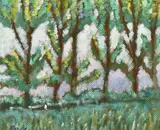 Approaching Thunder Priory by John Pawle, oil on board, sold Apr 2022
