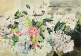 Azaleas by Francis Edward James, watercolour, sold Apr 2022