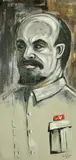Lenin (Vladimir llyich Ulyanov) by G.H.F. de Goya von Gerendassy, oil on board, sold Mar 2022
