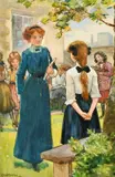 Where have you been, Vera Wharton, demanded Miss Briggs by Thomas John Overnell, watercolour, offered Mar 2022