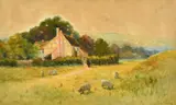 Effingham Common, Surrey by Geroge Oyston, 1892, watercolour, offered Mar 2022
