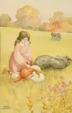 Peggy from Kerry' by L.T by Anne Anderson, watercolour, sold Mar 2022