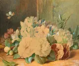 British, Still life of flowers by Valentine Bartholomew, watercolour, sold Mar 2022