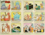 British, The Amazing Adventures of Morph, The organ, Morph Ltd 1983 by Bill Mevin, drawing, sold Mar 2022