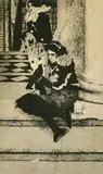 British, figures in Venetian costume by Wilfred Fairclough, etching, sold Mar 2022