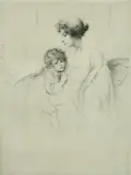 Maternity by Arthur William Heintzelman, etching, offered Mar 2022