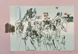 Polish, A pair of prints both numbered 54/150 and signed in pencil, each 18.5" x 24.25"(2) by Feliks Topolski, pencil, sold Mar 2022
