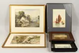 British, a pair of watercolour landscapes of river scenes by Henry Hewitt, WATERCOLOUR, sold Mar 2022