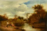 The Brook by John Linnell, oil, sold Feb 2022