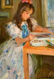 Experimenting with Colour by Alexander Averin, oil on canvas, sold Feb 2022