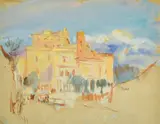 Frascati, Italy by Francis Dodd, watercolour, sold Feb 2022