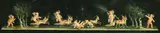 Italian, Cherubs in chariots being pulled by deer in a procession by V. Bisogno, gouache, sold Feb 2022