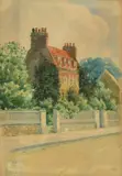 Old House, Hampstead, April 22, 1885 by Walter Delaplaine Scull, watercolour, offered Feb 2022