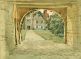 Salford Nunnery, July 1886, inscribed and dated by Walter Delaplaine Scull, watercolour, sold Feb 2022