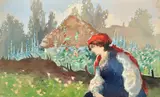 Russian by Nikolai Orlov, 1922, pencil, sold Feb 2022