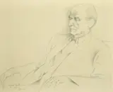 Portrait of Herbert Agar by Michael Ayrton, 1964, pencil on paper, offered Feb 2022