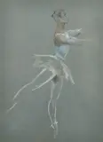 British, a study of a ballerina, charcoal and chalk by John Skeaping, charcoal and chalk, sold Feb 2022