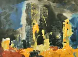 Ruined Church, Bawsey by John Piper, print, sold Feb 2022