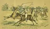 British, a pair of hand-coloured scenes of Polo and horsemanship, each 5" x 8 by Cuthbert Bradley, print (other), offered Feb 2022