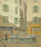 British, A collection of 4 Continental views by Charles James Kelsey, pastel, sold Feb 2022