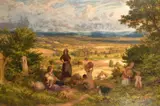 Atop of the Hill by James Thomas Linnell, oil on canvas, offered Dec 2021