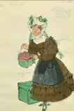 Russian, a costume design for La Boheme, a seamstress by Alexandre Benois, watercolour and pencil, sold Dec 2021