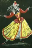Design for a Ballet Based on the Elizabethan Period by Elizabeth Agombar, mixed media, sold Dec 2021