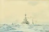 A North Sea Sweep - Great War 14 by Rowland Langmaid, watercolour, offered Dec 2021