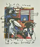 A group of 5 prints from 1993, Black Crows, Eric Clapton, Roy Orbison, Mozart and Hank Williams Cow Punks, each, 19.75" x 23.5 by Herman Brood, print (other), sold Dec 2021