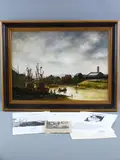 Untitled by Jim Andrew, 1982, oil on canvas, sold Jul 2016