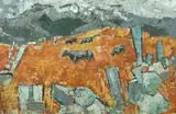 Untitled by Arthur Pritchard, oil on board, sold May 2016